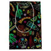 Sac Cadeau Moyen Motif de Fiesta du Mexique (Devant)