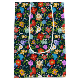 Sac Cadeau Moyen Motif de fleurs sans soudure Ditsy-13554
