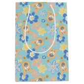 Sac Cadeau Moyen Motif de fleurs Scooby-Doo (Devant)
