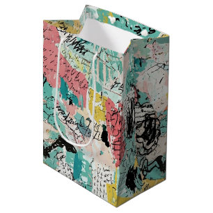 Sac Cadeau Moyen Motif de graffiti urbain coloré (2)