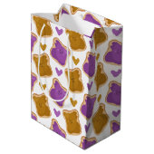 Sac Cadeau Moyen Motif de Kawaii PBJ (Dos Angle)