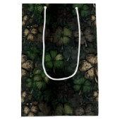 Sac Cadeau Moyen Motif de la Saint-Patrick en détresse (Dos)