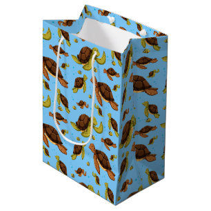 Sac Cadeau Moyen Motif de la tortue de mer
