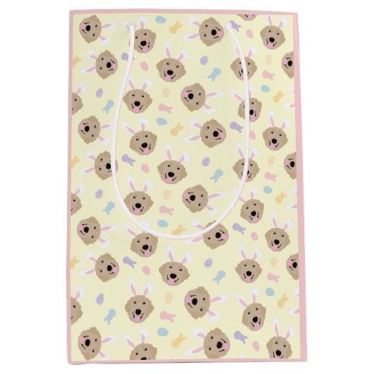 Sac Cadeau Moyen Motif de l'épreuve de Pâques Bunny (Devant)