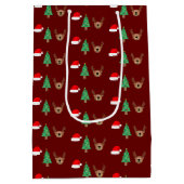 Sac Cadeau Moyen Motif de Noël (Dos)