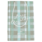 Sac Cadeau Moyen Motif de Noël côtier #2 ID1009 (Devant)