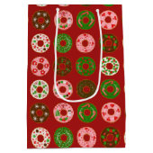 Sac Cadeau Moyen Motif de Noël Donut Holiday (Dos)