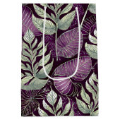 Sac Cadeau Moyen Motif de Noël vert violet #29 ID1009 (Dos)