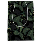 Sac Cadeau Moyen Motif de panthère noire moderne (Devant)