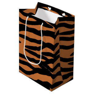 Sac Cadeau Moyen Motif de peau de tigre