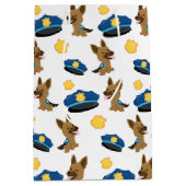 Sac Cadeau Moyen Motif de police (Devant)