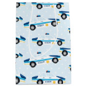 Sac Cadeau Moyen Motif de police (Devant)