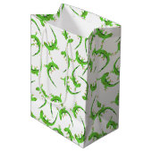 Sac Cadeau Moyen Motif de reptile Gecko Lizard (Devant Angle)