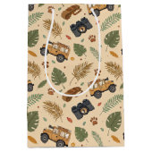Sac Cadeau Moyen Motif de road trip vintage (3) (Devant)