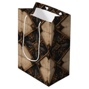 Sac Cadeau Moyen Motif de sculpture sur bois gothique (4)