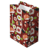 Sac Cadeau Moyen Motif de sushi (Dos Angle)