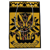 Sac Cadeau Moyen Motif de tatouage ethnique tribal (Devant)