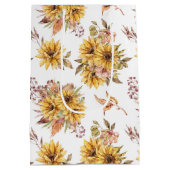 Sac Cadeau Moyen Motif de tournesols (Dos)