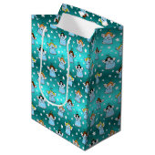 Sac Cadeau Moyen Motif des anges célestes de Noël (Devant Angle)