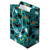 Sac Cadeau Moyen Motif d'Halloween (Dos Angle)