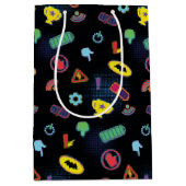 Sac Cadeau Moyen Motif d'icône de véhicule Batwheel™ (Devant)