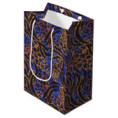 Sac Cadeau Moyen Motif d'impression Leopard et Zebra (Devant Angle)