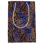 Sac Cadeau Moyen Motif d'impression Leopard et Zebra (Devant)