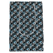 Sac Cadeau Moyen Motif d'instruments de musique 01x4.b Noir (Dos)