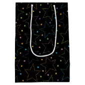 Sac Cadeau Moyen Motif du ciel de nuit étoilé (Dos)
