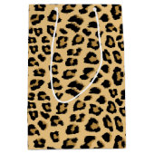 Sac Cadeau Moyen Motif Empreinte de léopard (Devant)