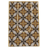 Sac Cadeau Moyen Motif en bronze doré du kaléidoscope (Dos)