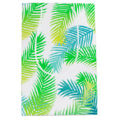 Sac Cadeau Moyen Motif feuille Palm (Devant)