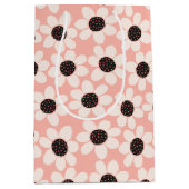 Sac Cadeau Moyen Motif Fleur Rose Cute (Devant)