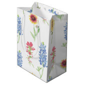 Sac Cadeau Moyen Motif Fleur sauvage du Texas (Dos Angle)
