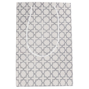 Sac Cadeau Moyen Motif géométrique beige islamique