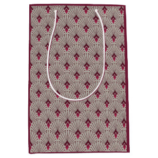 Sac Cadeau Moyen Motif géométrique design, art déco.