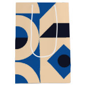 Sac Cadeau Moyen motif géométrique en cercle coloré (Dos)