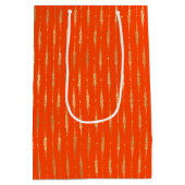 Sac Cadeau Moyen Motif géométrique Gold & Orange de luxe (Dos)
