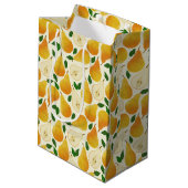 Sac Cadeau Moyen Motif Golden Pears (Dos Angle)