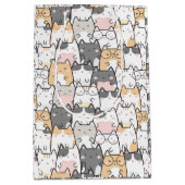 Sac Cadeau Moyen Motif Kawaii Cute Cats (Devant)