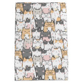 Sac Cadeau Moyen Motif Kawaii Cute Cats (Dos)