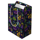 Sac Cadeau Moyen Motif Masterpiece Mardi Gras Masques (Dos Angle)