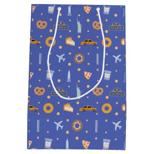 Sac Cadeau Moyen Motif moderne New York (Dos)