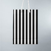 Sac Cadeau Moyen Motif noir blanc rayures