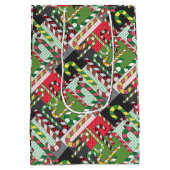 Sac Cadeau Moyen Motif sucre de canne (Dos)