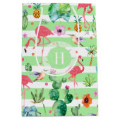 Sac Cadeau Moyen Motif tropical coloré (Devant)