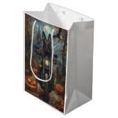 Sac Cadeau Moyen Moto berger belge Halloween effroi (Devant Angle)