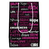 Sac Cadeau Moyen Mots De Sensibilisation... Cancer Du Sein (Dos)