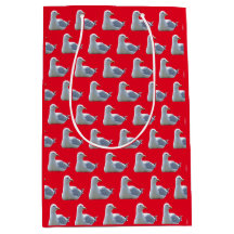 Mouette Posée En Rouge