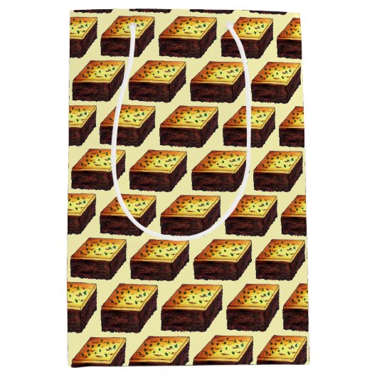 Sac Cadeau Moyen Moussaka Grecque Méditerranéen Nourriture Aiguille (Devant)